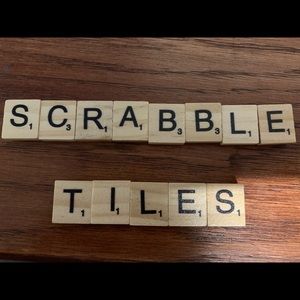 Scrabble Tiles w/magnetic back